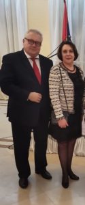 Ambasador Valeri Briljev sa suprugom Marinom.